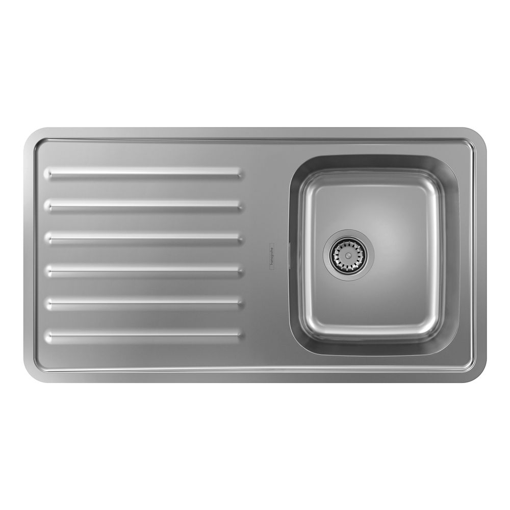 hansgrohe Einbauspüle 340 mit Abtropffläche S4111-F340... HANSGROHE-43340800 4059625217450 (Abb. 1)