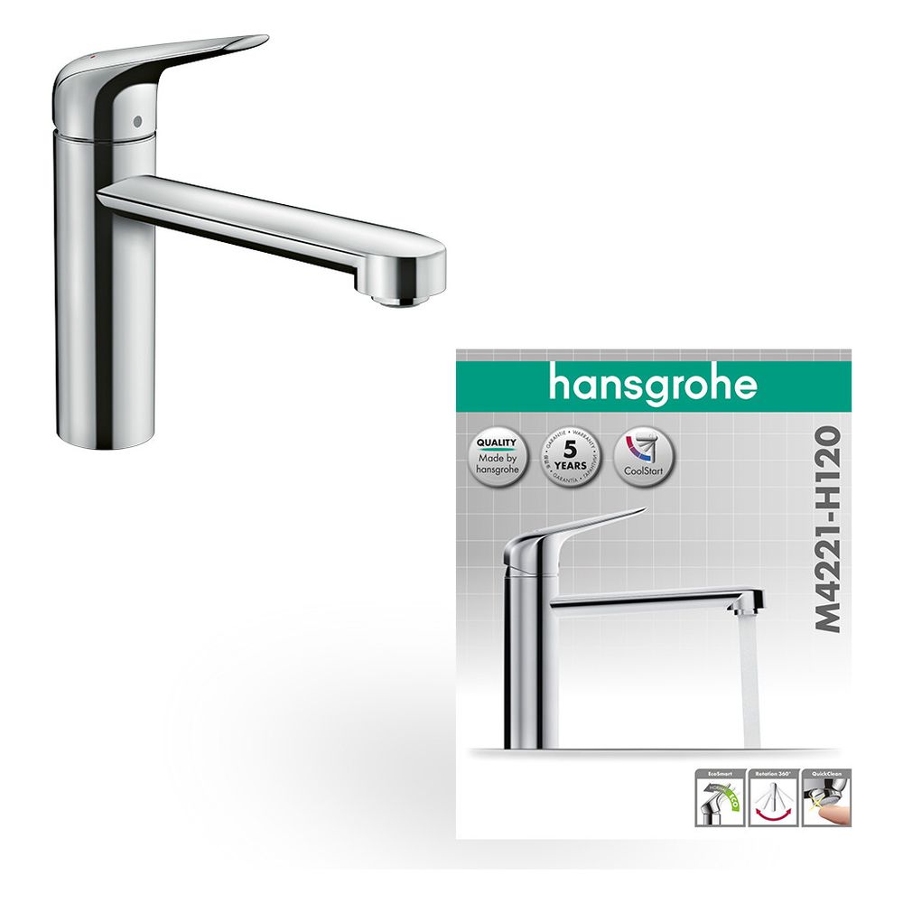 hansgrohe Focus M42 Einhebel-Küchenmischer 120mm, CoolStart, EcoSelection 12l/min, ... HANSGROHE-71805000 4059625085042 (Abb. 3)