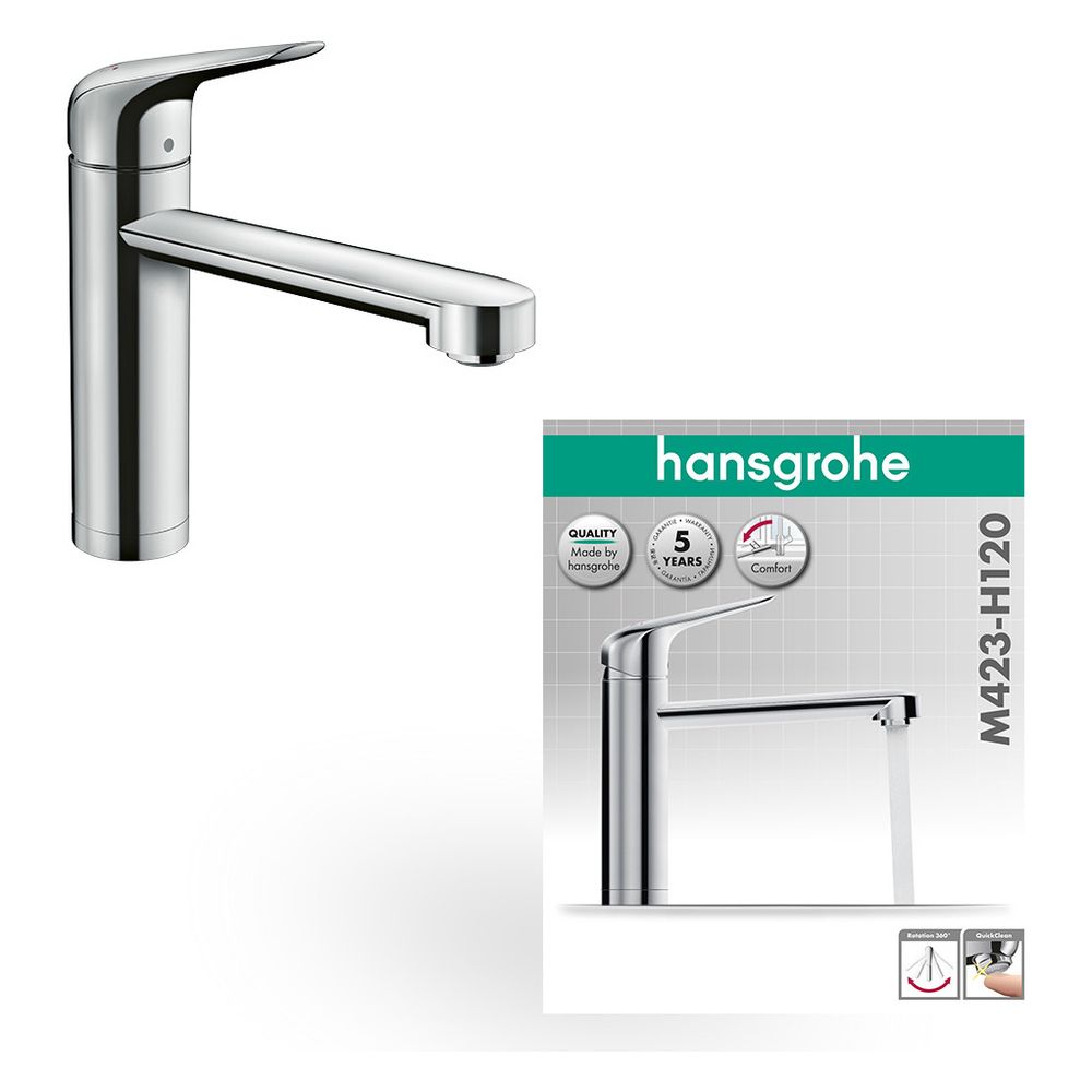 hansgrohe Focus M42 Einhebel-Küchenmischer 120mm 12l/min Vorfenstermontage, 1jet, C... HANSGROHE-71807000 4059625085011 (Abb. 3)