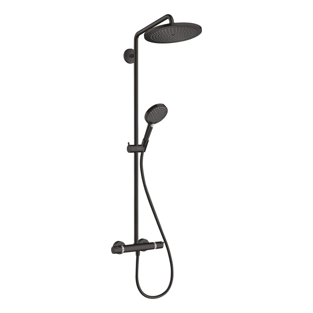 hansgrohe Croma Select S Showerpipe 280mm 1jet 9l/min EcoSmart, Mattschwarz mit The... HANSGROHE-26891670 4059625265987 (Abb. 1)