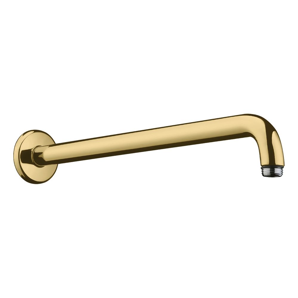 hansgrohe Brausearm 389mm DN 15, Gold poliert, Ausladung 90 Grad ohne Kugelgelenk... HANSGROHE-27413990 4011097820064 (Abb. 1)