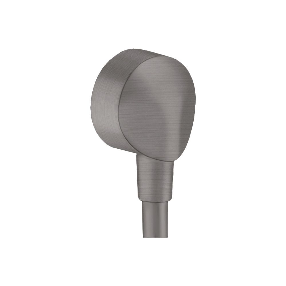 hansgrohe FixFit Wandanschluss E Schwarz/Chrom gebürstet ohne Rückflussverhinderer ... HANSGROHE-27454340 4011097892825 (Abb. 1)