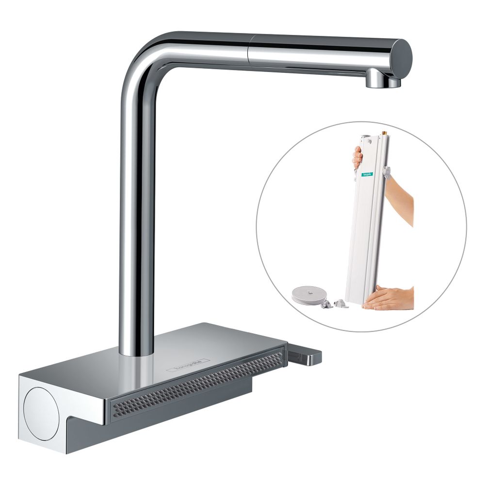 hansgrohe Aquno Select M81 Einhebel-Küchenmischer 250mm 6l/min sBox, Chrom, 2jet, A... HANSGROHE-73830000 4059625255568 (Abb. 2)