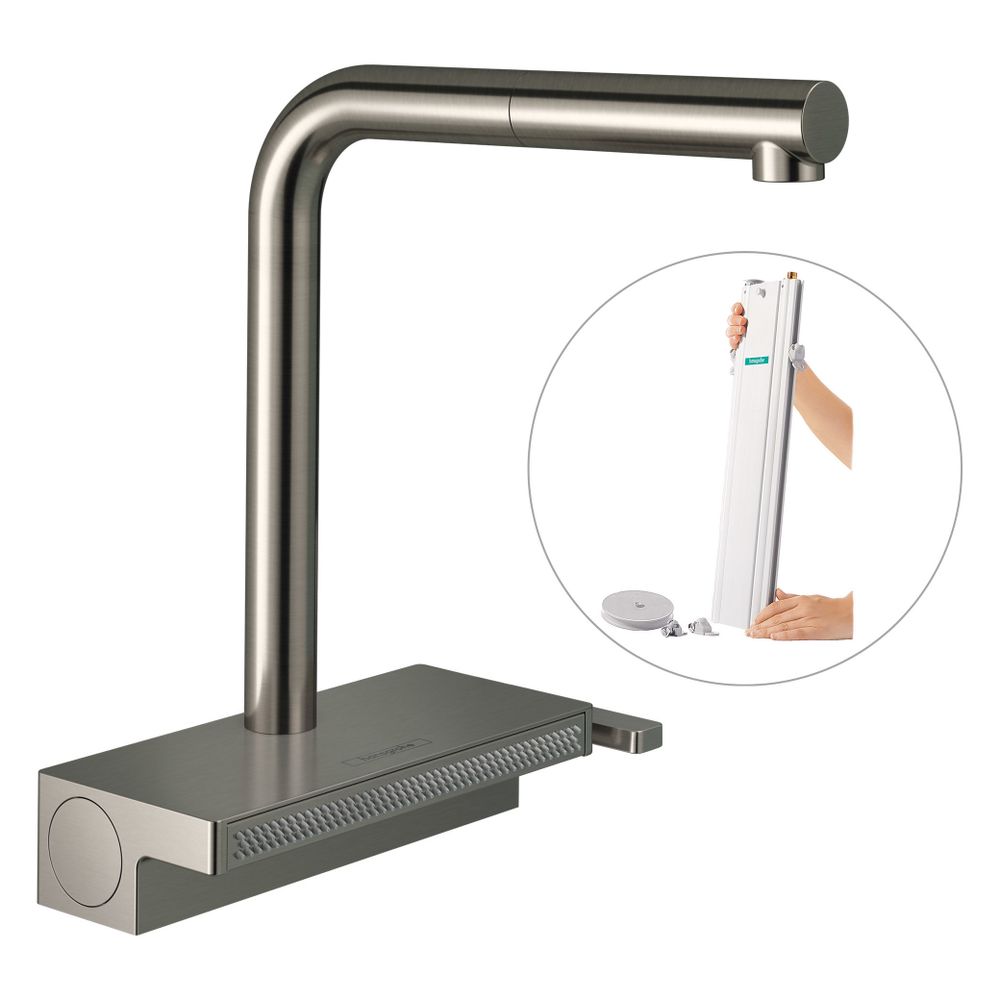 hansgrohe Aquno Select M81 Einhebel-Küchenmischer 250mm 6l/min sBox, Edelstahl Fini... HANSGROHE-73830800 4059625255551 (Abb. 2)