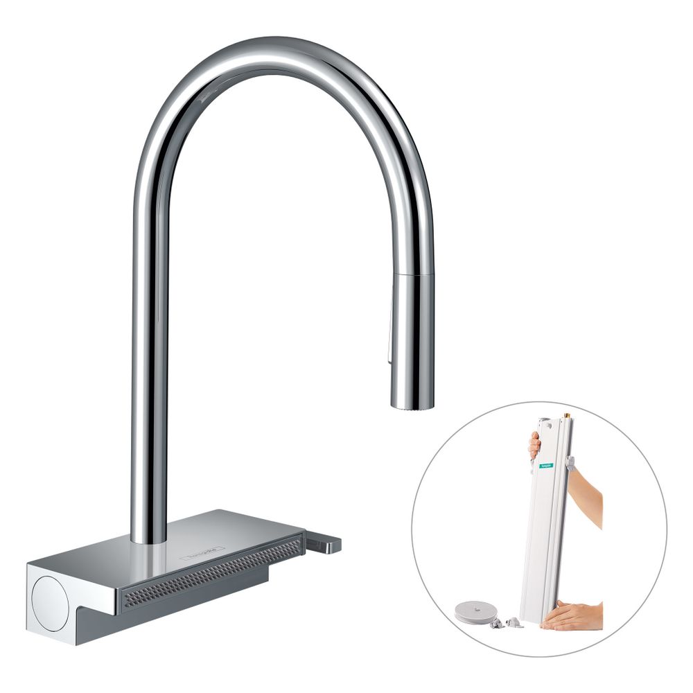 hansgrohe Aquno Select M81 Einhebel-Küchenmischer 170mm 6l/min sBox, Chrom, 3jet, A... HANSGROHE-73831000 4059625255179 (Abb. 2)