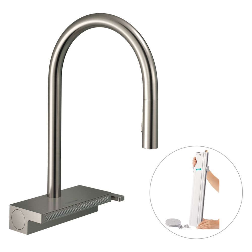 hansgrohe Aquno Select M81 Einhebel-Küchenmischer 170mm 6l/min sBox, Edelstahl Fini... HANSGROHE-73831800 4059625255155 (Abb. 2)