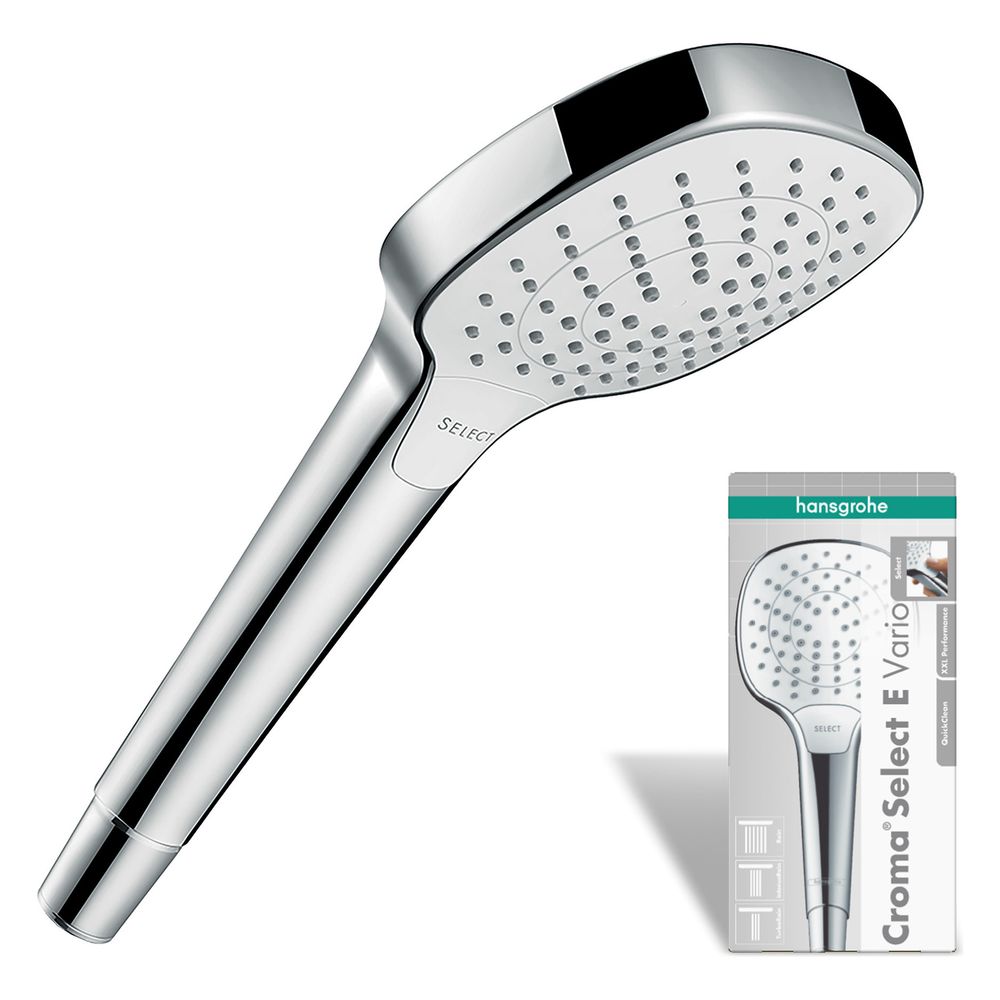 hansgrohe Croma Select E Handbrause 110mm Vario 14,7l/min, Weiß/Chrom... HANSGROHE-26812400 4011097750033 (Abb. 4)