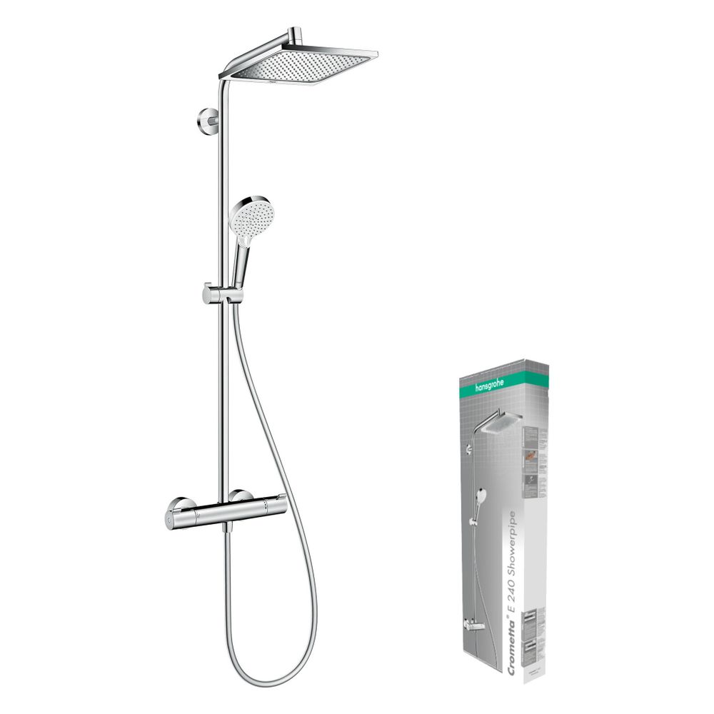 hansgrohe Crometta E Showerpipe 240mm 1jet 15l/min mit Thermostat, Chrom... HANSGROHE-27271000 4011097775906 (Abb. 2)
