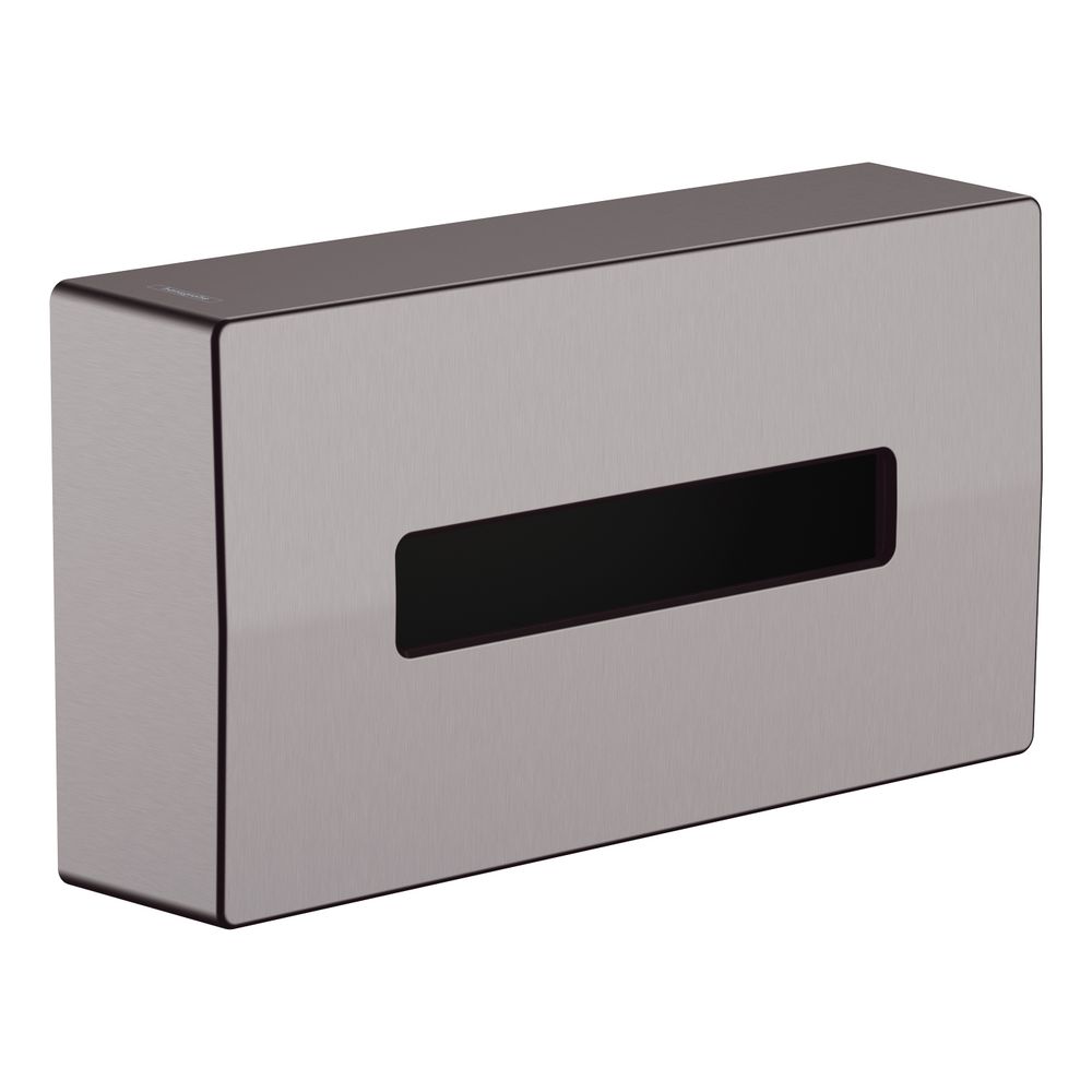 hansgrohe AddStoris Kosmetiktuchbox, Schwarz/Chrom gebürstet... HANSGROHE-41774340 4059625296608 (Abb. 1)
