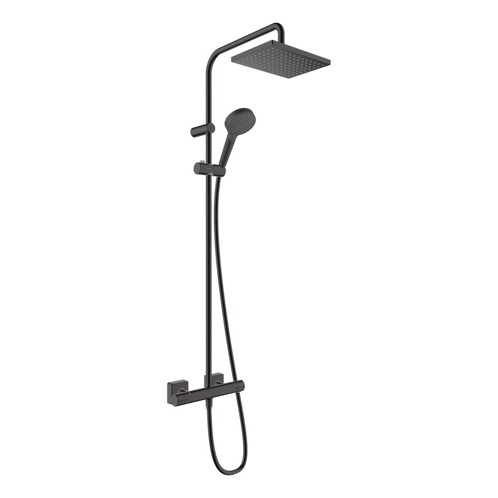 hansgrohe Vernis Shape Showerpipe 230mm 1jet 15,2l/min mit Thermostat, Mattschwarz... HANSGROHE-26286670 4059625330074 (Abb. 2)