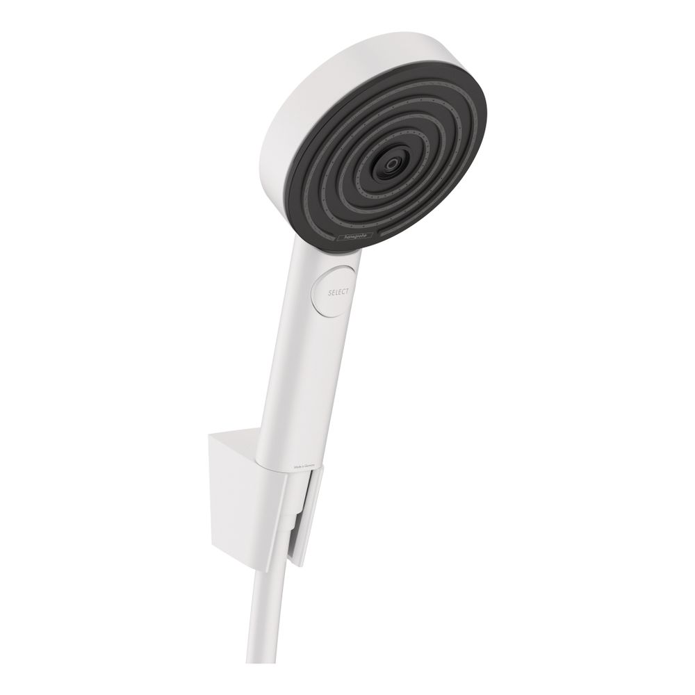 hansgrohe Pulsify Select S Brausehalterset 105mm 11,4l/min 3jet Relaxation Mattweiß... HANSGROHE-24302700 4059625358412 (Abb. 1)