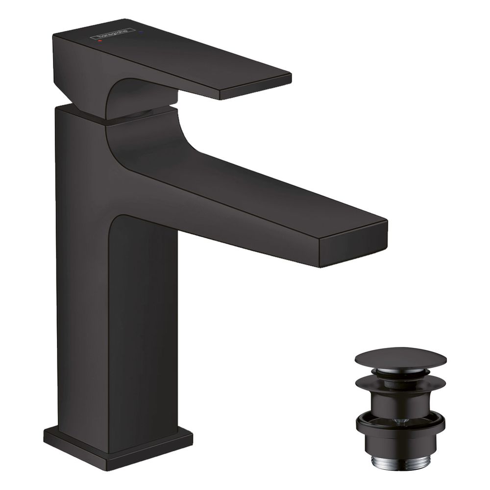 hansgrohe Metropol Einhebel-Waschtischmischer 110mm 5l/min Mattschwarz Ausladung 13... HANSGROHE-32507670 4059625212455 (Abb. 2)