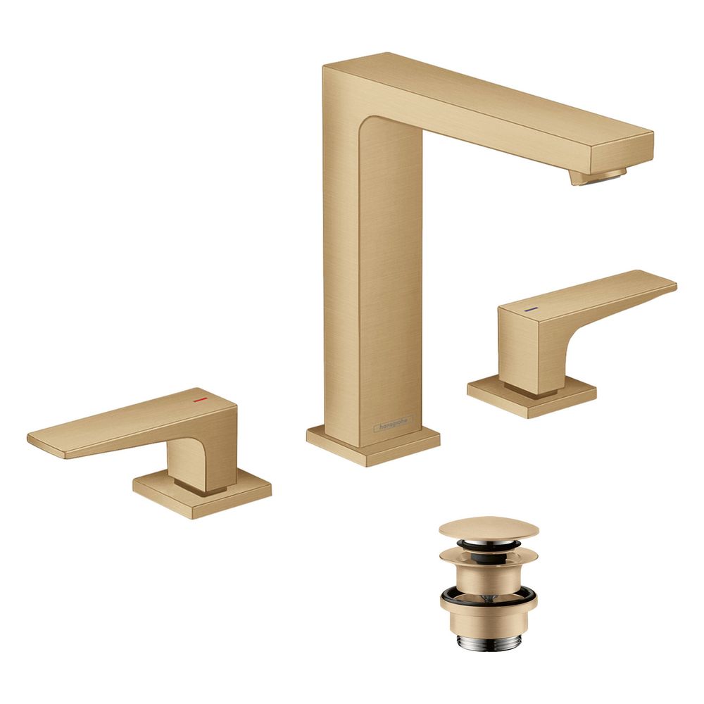 hansgrohe Metropol 3-Loch Waschtischarmatur 160, Bronze gebürstet mit Hebelgriffen,... HANSGROHE-32515140 4059625229392 (Abb. 2)