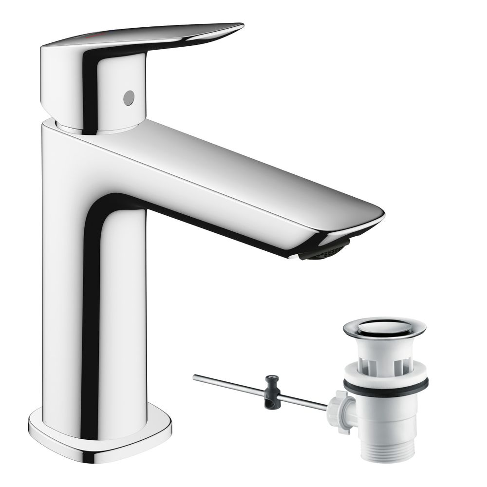 hansgrohe Logis Einhebel-Waschtischmischer 110mm 5l/min Fine CoolStart Chrom mit Zu... HANSGROHE-71254000 4059625356135 (Abb. 2)