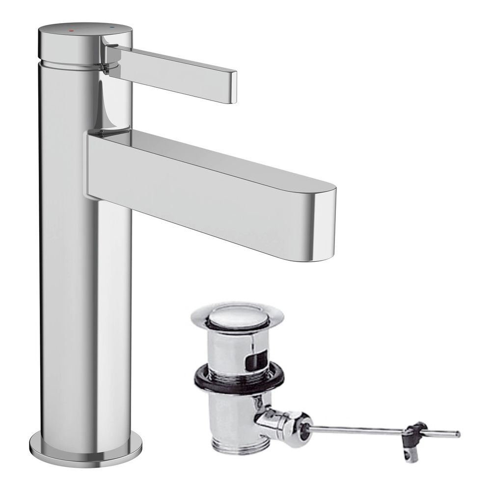 hansgrohe Finoris Waschtischmischer 110mm 5l/min mit Zugstangen-Garnitur, Chrom... HANSGROHE-76020000 4059625335871 (Abb. 2)