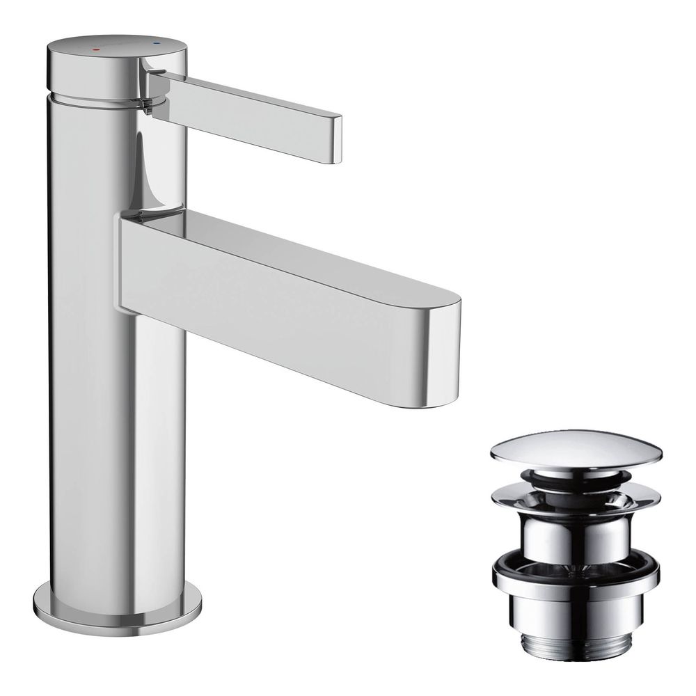 hansgrohe Finoris Waschtischmischer 100mm 5l/min mit Push-Open Garnitur, Chrom... HANSGROHE-76010000 4059625336083 (Abb. 2)
