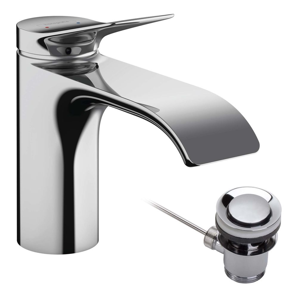 hansgrohe Vivenis Einhebel-Waschtischmischer 80mm 5l/min Chrom mit Zugstangen-Garni... HANSGROHE-75010000 4059625335246 (Abb. 2)