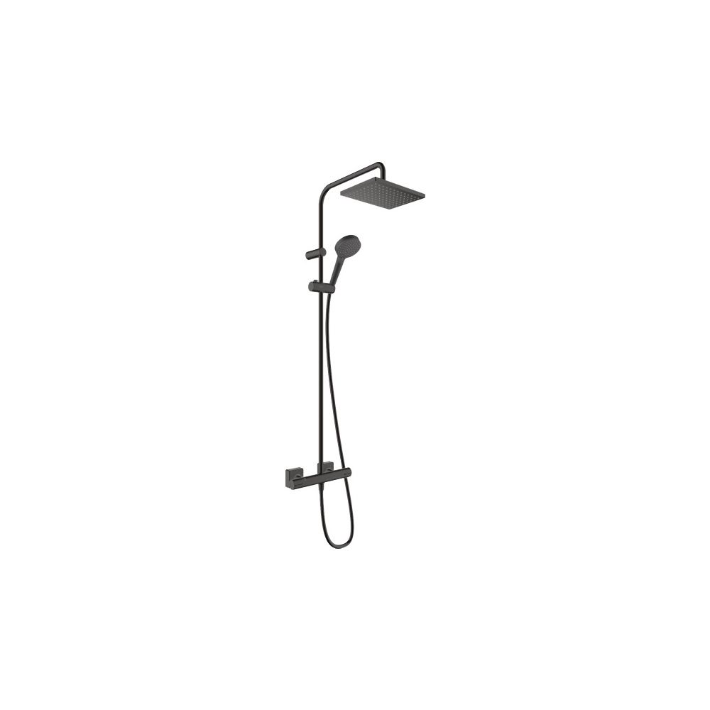 hansgrohe Vernis Shape Showerpipe 230mm 1jet 15,2l/min mit Thermostat, Mattschwarz... HANSGROHE-26286670 4059625330074 (Abb. 1)