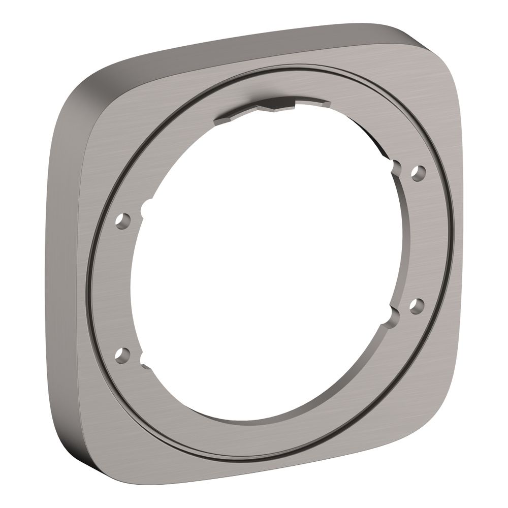 hansgrohe Verlängerungsrosette, Schwarz/Chrom gebürstet... HANSGROHE-15597340 4059625346792 (Abb. 1)