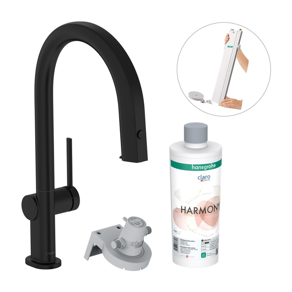 hansgrohe Aqittura FilterSystem M91, Einhebel-Küchenmischer 210mm 6,5l/min Mattschw... HANSGROHE-76800670 4059625391105 (Abb. 2)