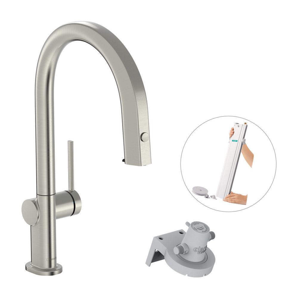 hansgrohe Aqittura FilterSystem M91, Einhebel-Küchenmischer 210mm 6,5l/min Edelstah... HANSGROHE-76826800 4059625391211 (Abb. 2)
