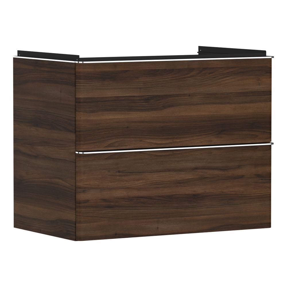 hansgrohe Xelu Q Waschtischunterschrank Nussbaum Dunkel 780x475mm, Griff Chrom mit ... HANSGROHE-54030000 4059625455456 (Abb. 1)