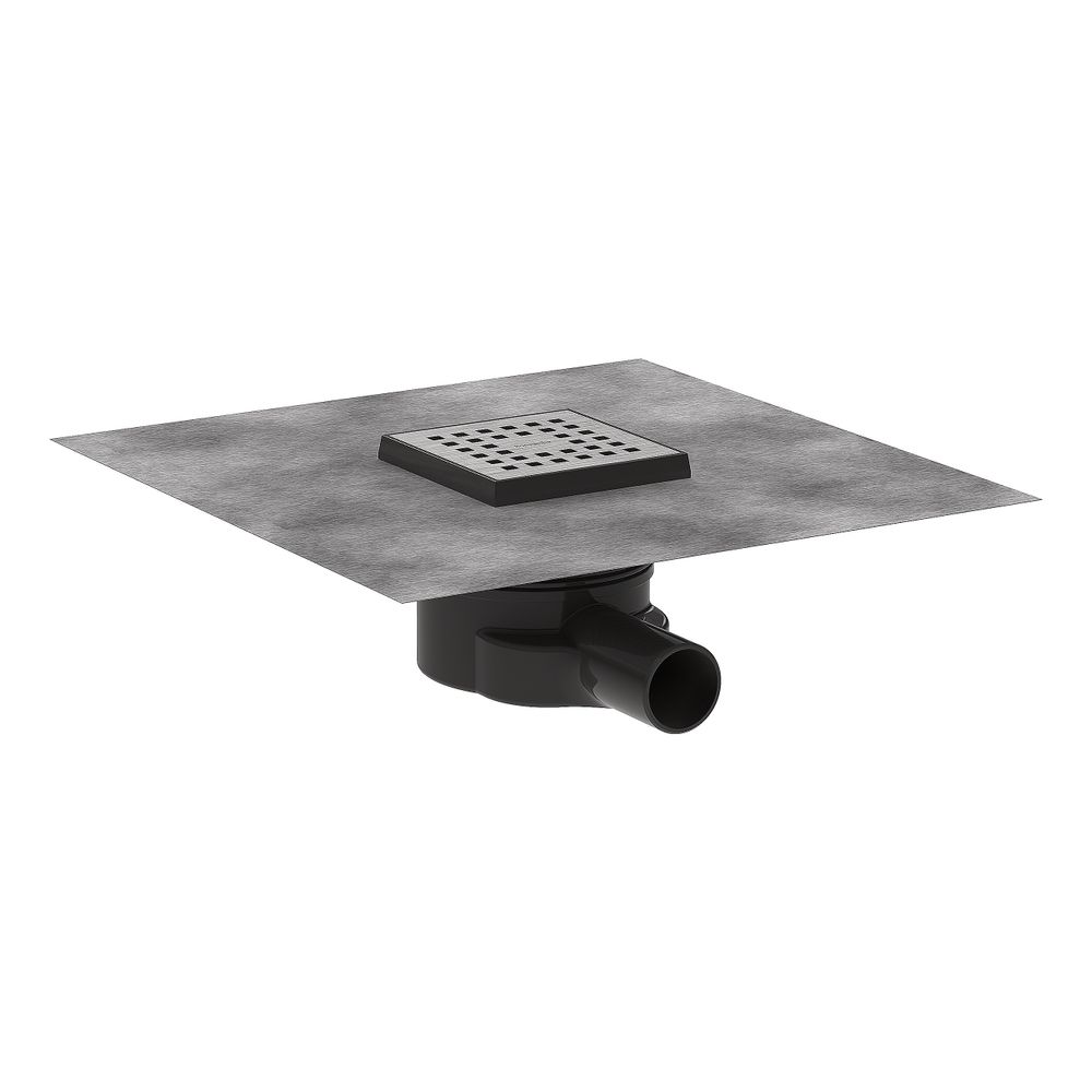 hansgrohe RainDrain Point Komplettset Punktablauf 100x100mm, Edelstahl gebürstet, A... HANSGROHE-56246800 4059625429686 (Abb. 1)
