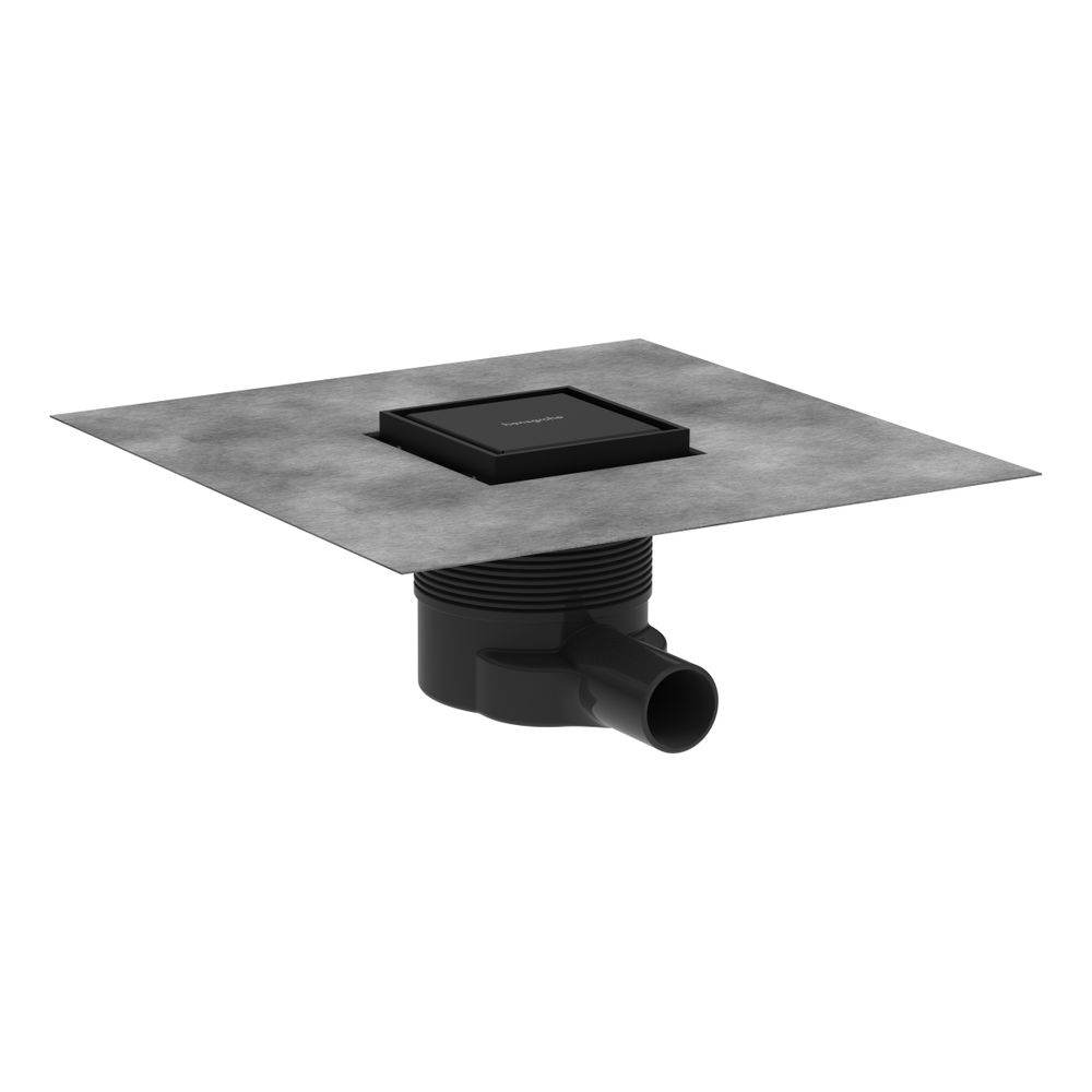 hansgrohe RainDrain Brilliance Komplettset, Mattschwarz Punktablauf 100x100mm, rück... HANSGROHE-56250670 4059625429624 (Abb. 1)