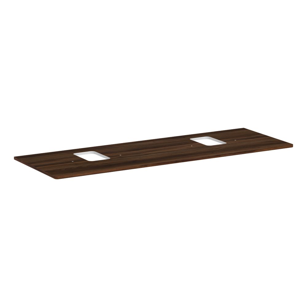 hansgrohe Xelu Q Konsole 1560x550mm Nussbaum Dunkel, 2 Ausschnitten für Aufsatzwasc... HANSGROHE-54126630 4059625458198 (Abb. 1)