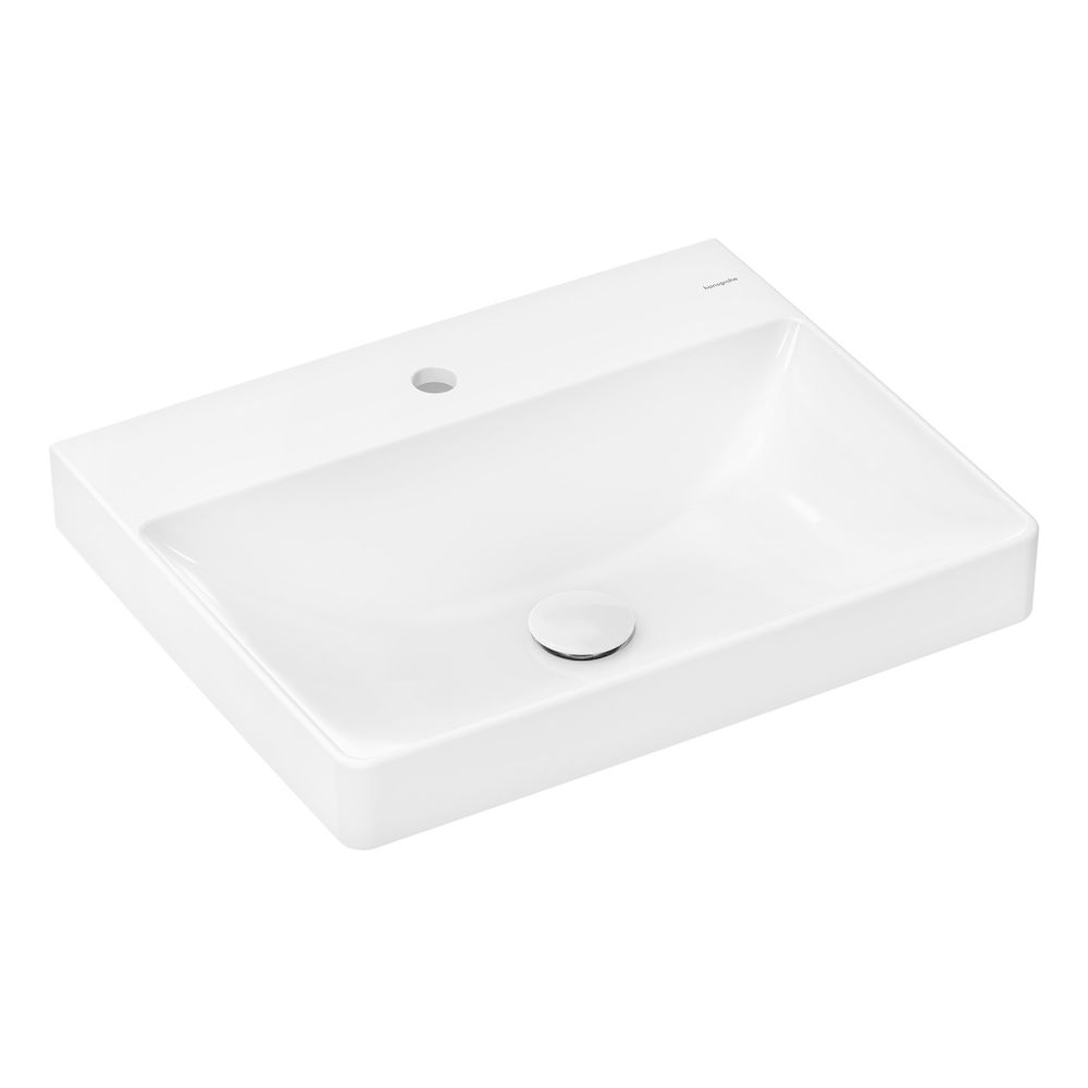 hansgrohe Xelu Q Waschtisch 600x480mm mit Hahnloch ohne Überlauf, SmartClean, Weiß... HANSGROHE-61016450 4059625413890 (Abb. 1)