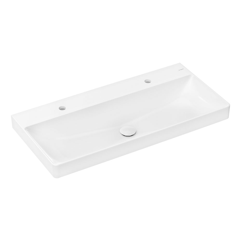 hansgrohe Xelu Q Waschtisch 1000x480mm mit 2 Hahnlöchern ohne Überlauf, SmartClean,... HANSGROHE-61037450 4059625414101 (Abb. 1)