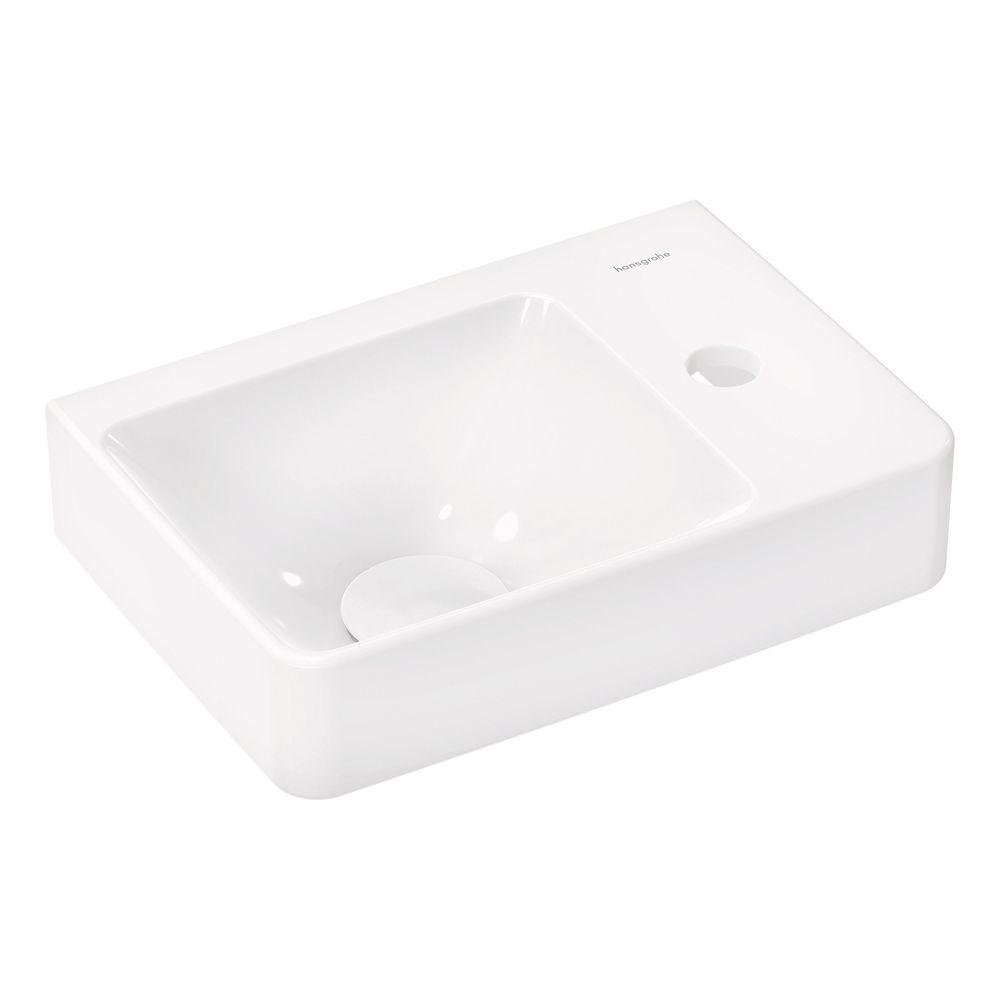 hansgrohe Xelu Q Handwaschbecken mit Ablage rechts 360x250mm mit Hahnloch ohne Über... HANSGROHE-61084450 4059625415412 (Abb. 1)