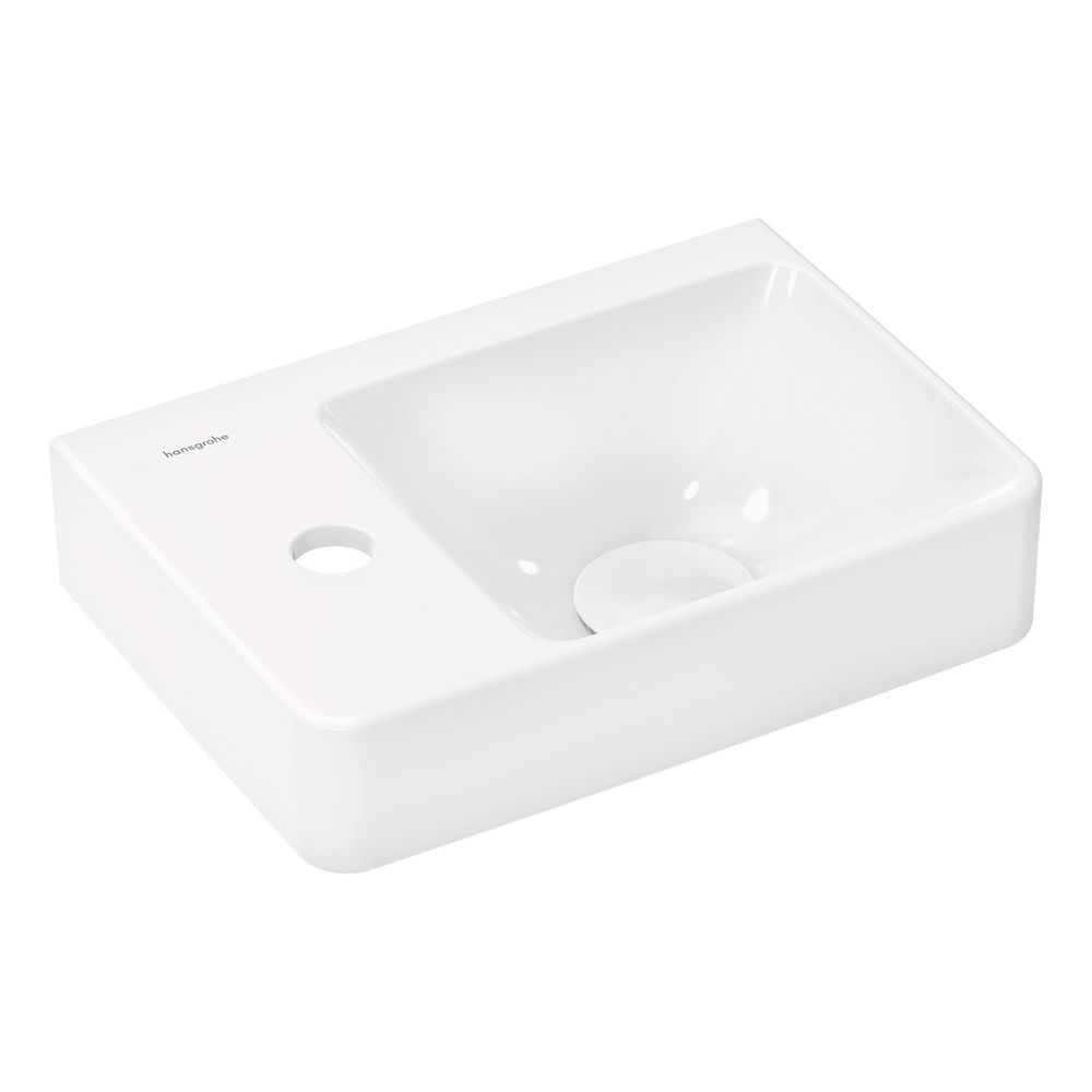 hansgrohe Xelu Q Handwaschbecken mit Ablage links 360x250mm mit Hahnloch ohne Überl... HANSGROHE-61085450 4059625415429 (Abb. 1)