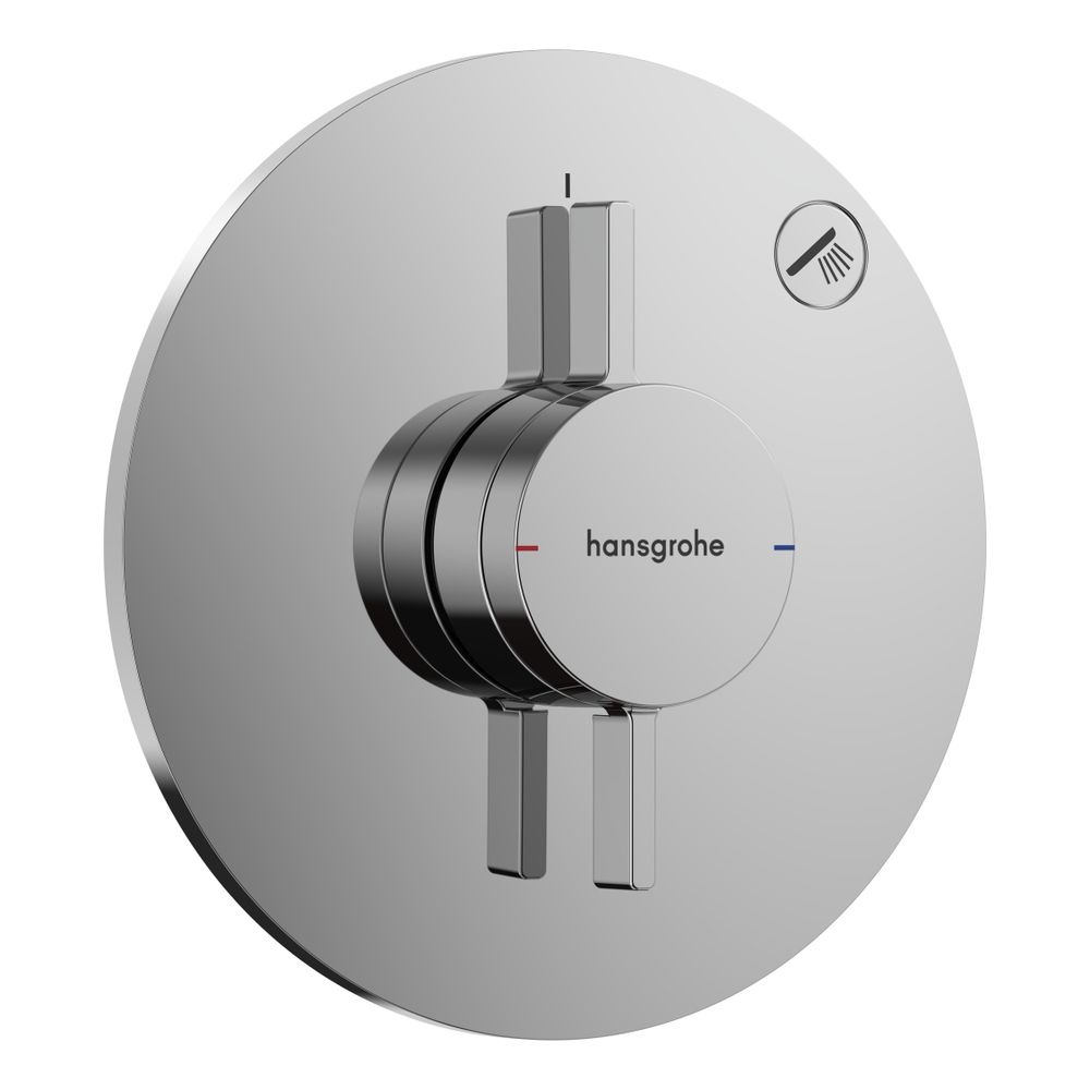 hansgrohe DuoTurn S Mischer Unterputz für 1 Verbraucher, Chrom mit Thermostat... HANSGROHE-75618000 4059625471227 (Abb. 1)