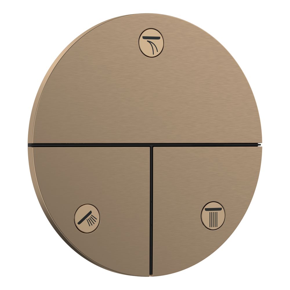 hansgrohe Shower Select Comfort S Ventil Unterputz Bronze gebürstet für 3 Verbrauch... HANSGROHE-15558140 4059625465325 (Abb. 1)