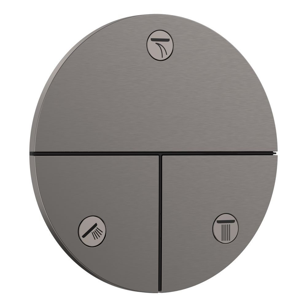 hansgrohe Shower Select Comfort S Ventil Unterputz Schwarz/Chrom gebürstet für 3 Ve... HANSGROHE-15558340 4059625465301 (Abb. 1)