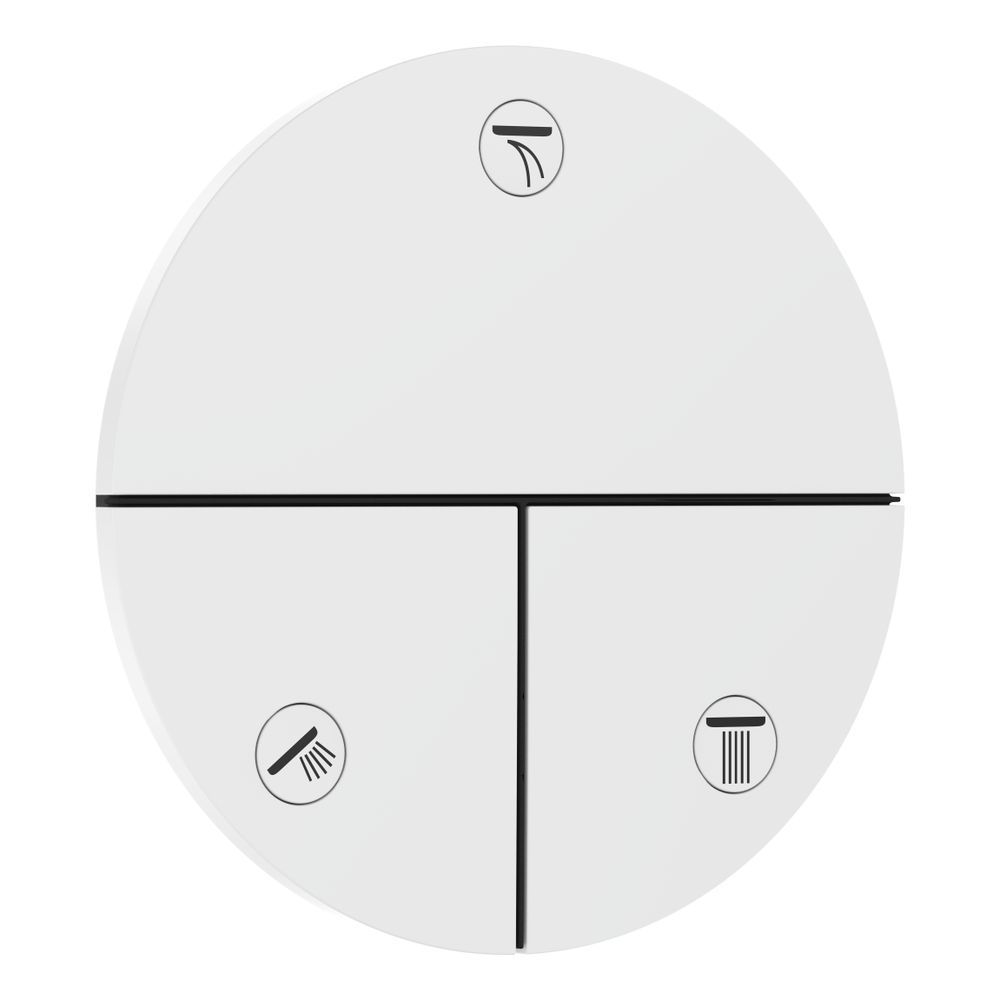 hansgrohe Shower Select Comfort S Ventil Unterputz Mattweiß für 3 Verbraucher 32l/m... HANSGROHE-15558700 4059625465264 (Abb. 1)
