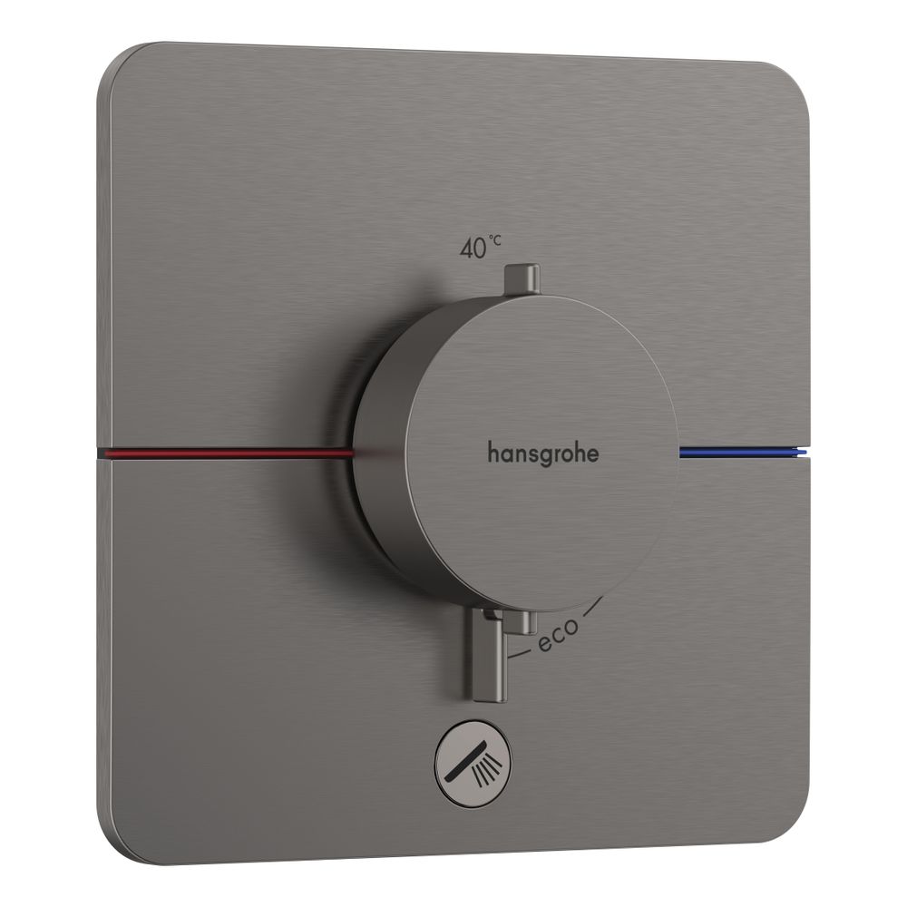 hansgrohe Shower Select Comfort Q Thermostat Unterputz Schwarz/Chrom gebürstet für ... HANSGROHE-15589340 4059625466391 (Abb. 1)