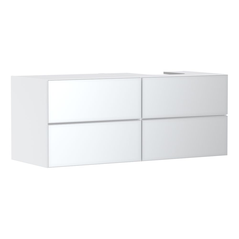 hansgrohe Xevolos E Waschtischunterschrank, Set Mattweiß 1370x550mm Front Weiß Meta... HANSGROHE-54239320 4059625486634 (Abb. 1)