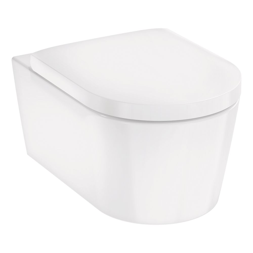 hansgrohe EluPura S Wand WC Set 540 AquaFall Flush, HygieneEffect mit WC-Sitz mit S... HANSGROHE-62021450 4059625479599 (Abb. 1)