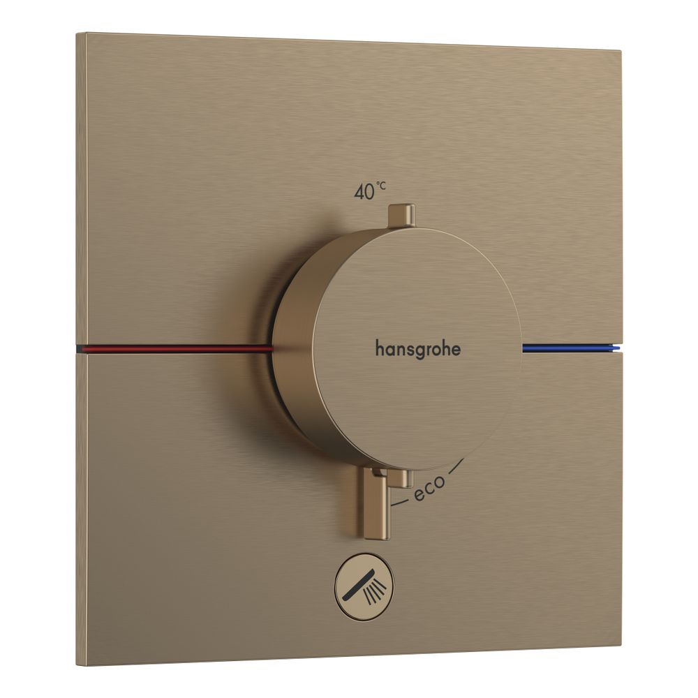 hansgrohe Shower Select Comfort E Thermostat Unterputz Schwarz/Chrom gebürstet für ... HANSGROHE-15575140 4059625465974 (Abb. 1)