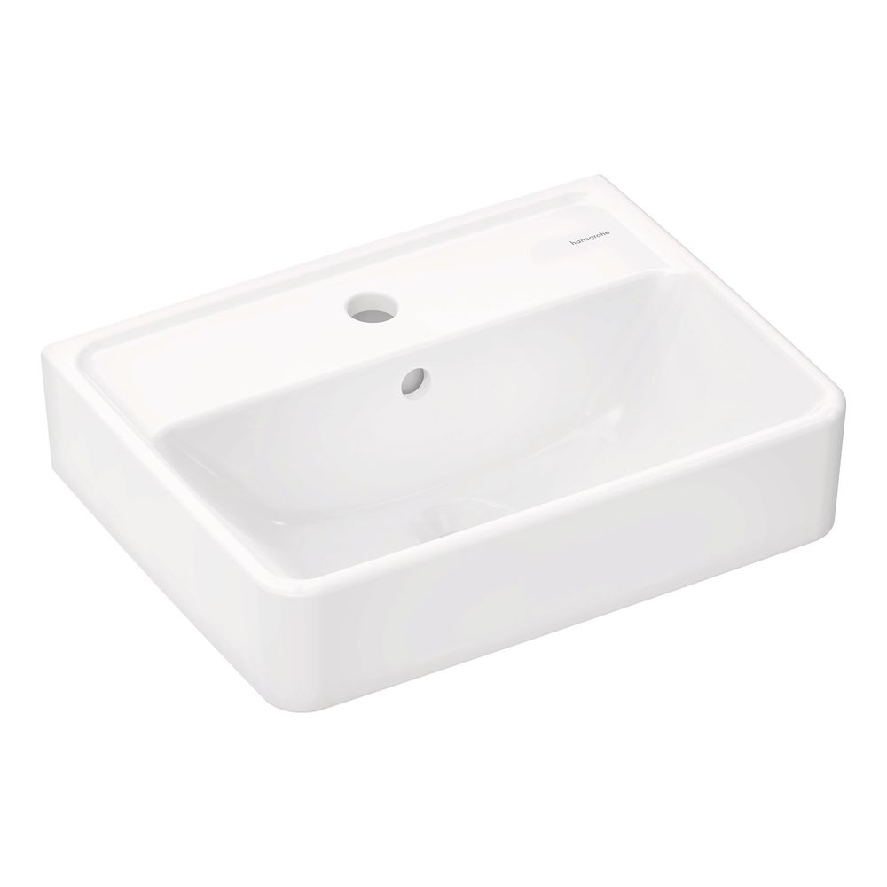 hansgrohe Xanuia Q Handwaschbecken 450x340mm mit Hahnloch und Überlauf, Weiß... HANSGROHE-60130450 4059625478684 (Abb. 1)