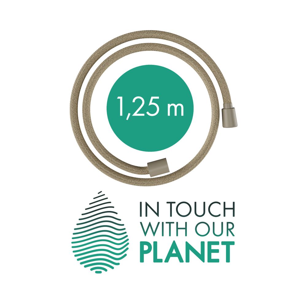 hansgrohe Designflex Planet Edition Textilbrauseschlauch 1250mm, Sand recycelt... HANSGROHE-28221210 4059625462805 (Abb. 2)