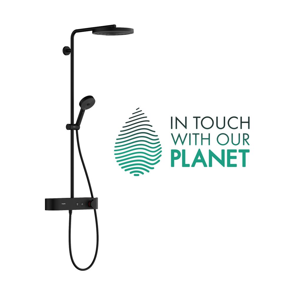 hansgrohe Pulsify S Showerpipe 260mm 1jet 7,5l/min EcoSmart, Mattschwarz mit Shower... HANSGROHE-24221670 4059625411179 (Abb. 2)