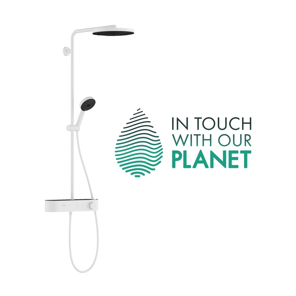 hansgrohe Pulsify S Showerpipe 260mm 1jet 7,5l/min EcoSmart Mattweiß mit ShowerTabl... HANSGROHE-24221700 4059625411148 (Abb. 2)