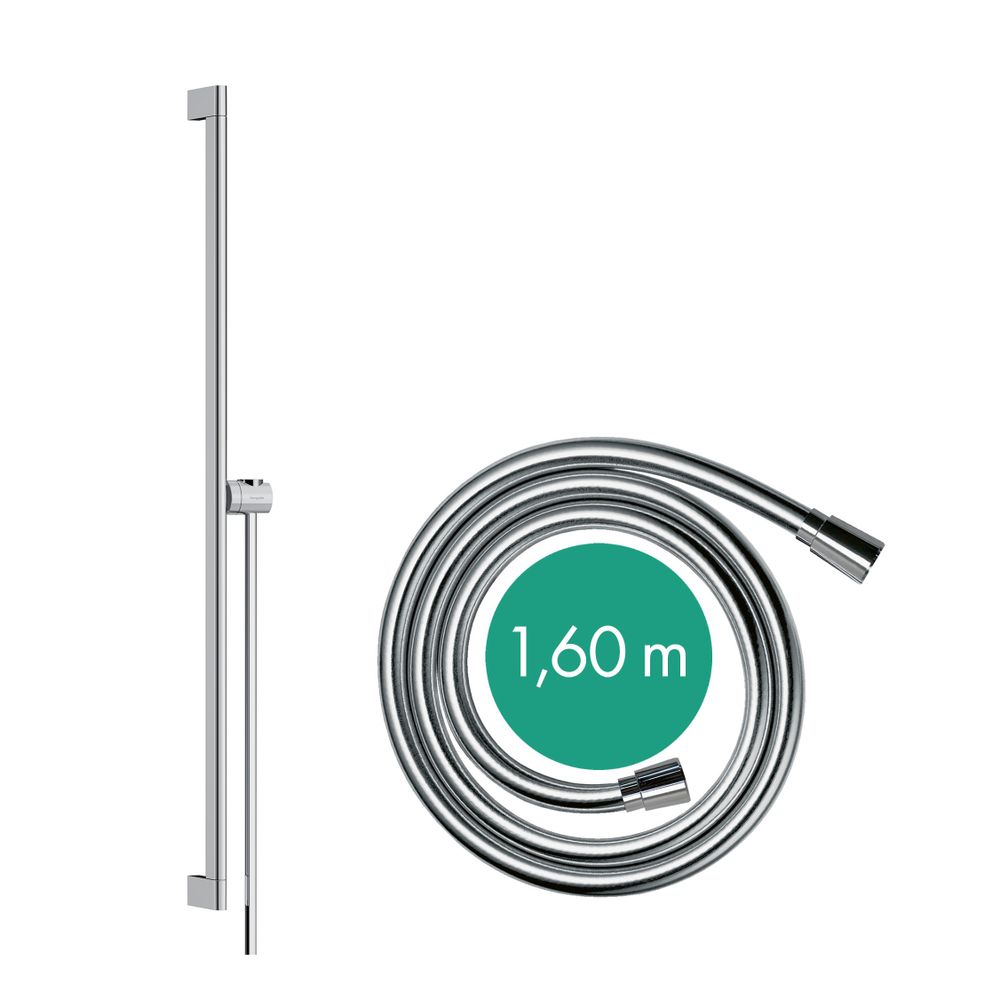 hansgrohe Unica Brausestange S Puro 950mm Chrom mit Easy Slide Handbrausehalter und... HANSGROHE-24405000 4059625460658 (Abb. 2)