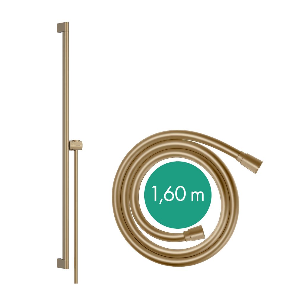 Hansgrohe Unica Brausestange S Puro 90cm, Easy Slide Handbrausehalter, Isiflex Brau... HANSGROHE-24405140 4059625460634 (Abb. 2)