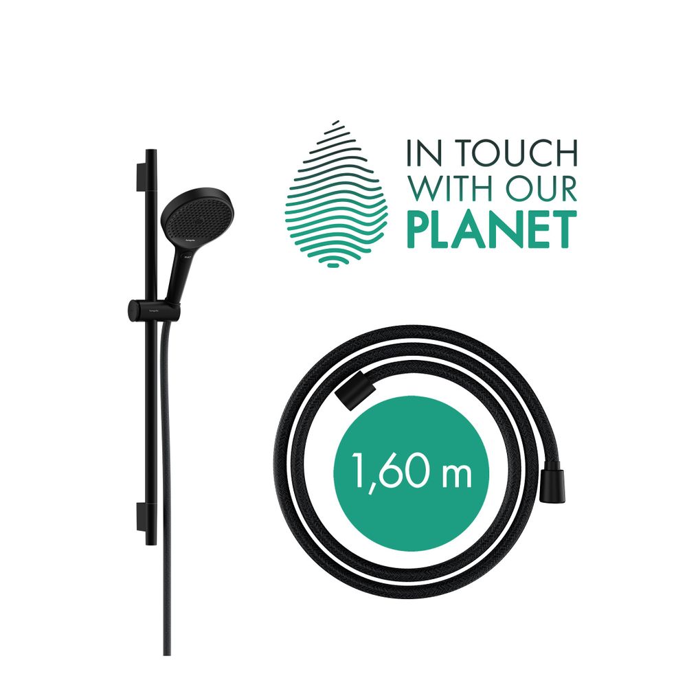 hansgrohe Rainfinity Brauseset 130mm 3jet EcoSmart, Mattschwarz mit Brausestange S ... HANSGROHE-28746670 4059625487976 (Abb. 2)
