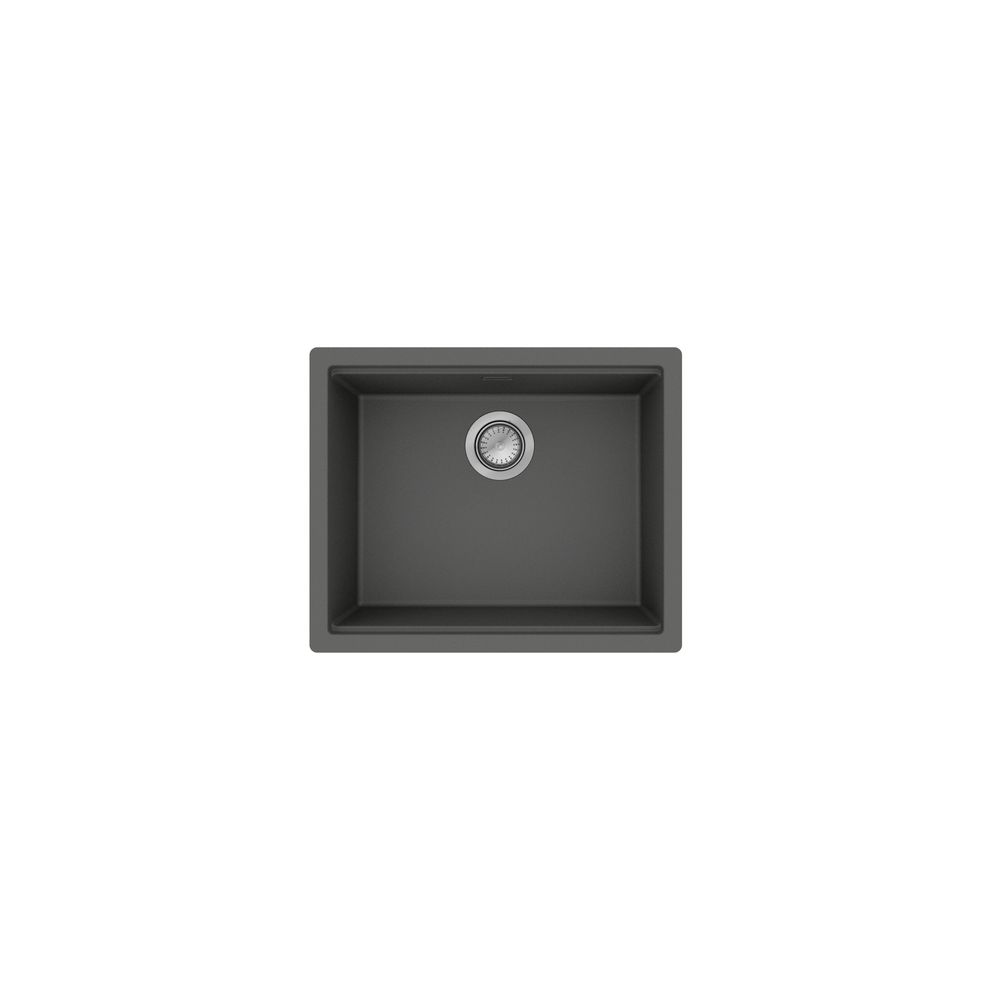 hansgrohe Unterbauspüle S53 S530-U500 500 mit manueller Garnitur, Steingrau... HANSGROHE-43458290 4059625514290 (Abb. 1)