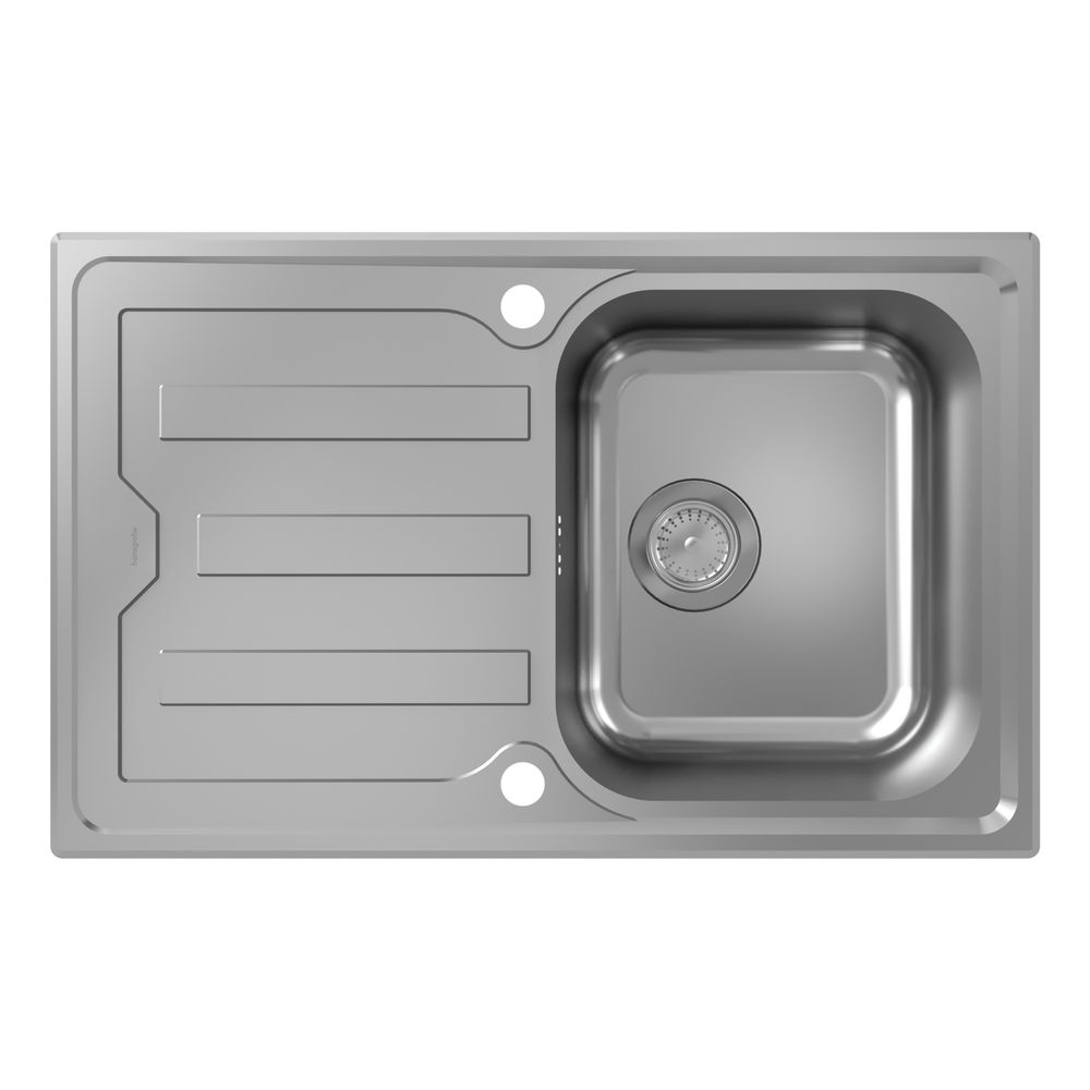 hansgrohe Einbauspüle S44 S440-A342 79342 mit Abtropffläche kurz, automatischer Gar... HANSGROHE-43364800 4059625514412 (Abb. 1)